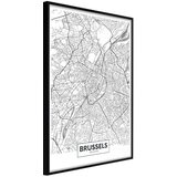  Poster - City map: Brussels 30x45 | shoptok.hr