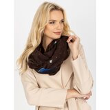 Fashion Hunters Women's brown scarf with a print Cene