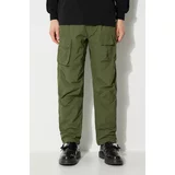 Maharishi Hlače Veg Dyed Cargo Track Pants Japanese za muškarce, boja: zelena, ravni kroj, 5040.OLIVE