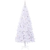  Umjetno božićno drvce s stalakom Bijelo 240 cm PVC i čelik | shoptok.hr
