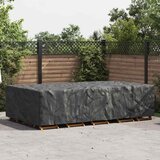 vidaXL Prevleka za zunanje pohištvo Črna 315 x 180 x 74 cm 210D | Shoptok.si