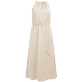 WE Fashion Obleka svetlo bež | Shoptok.si