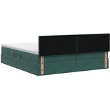  Krevet s od storage s uzglavljem 2 kom. Tamnozelena | shoptok.hr