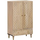 vidaXL Visoka omarica 60x33x100 cm trden mangov les | Shoptok.si