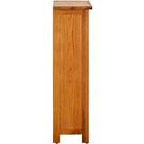 Police Knjižna omara 45x22,5x82 cm trdna hrastovina, (20705123) | Shoptok.si