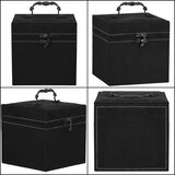 springos kutija za nakit 12 x 12 x 12 cm, crni baršun | shoptok.hr