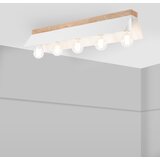  plafonsko svetlo esme 5xE27/15W/230V bela/hrast | Eponuda.com