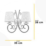  ONLI - Zidna lampa POMPEI 2xE14/6W/230V brončana | Eponuda.com
