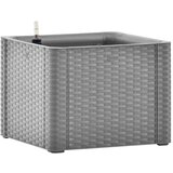 Furnova Visoka greda z zalivalnim sistemom siva 43x43x33 cm, (21921280) | Shoptok.si