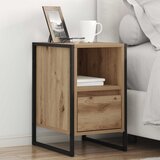 vidaXL Noćni ormarić 2 pcs Umjetnička hrastovina 39,5 x 30 x 50 cm | shoptok.hr