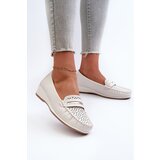 EVENTO Women's Loafers With Intricate Design Made of Eco Leather Off-White Nassnema | shoptok.hr