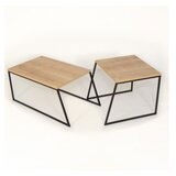  Pal Orta Sehpa - Oak OakBlack Coffee Table Set | ePonuda.com