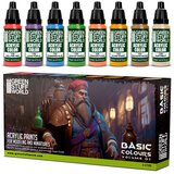 Green Stuff World Paint Set - Basic Colors 02 | Set Akrilnih Boja x8 Cene