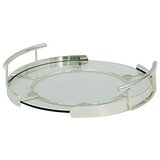 Schafer Schäfer Glass tray srebrna Ø 26 cm Cashi | shoptok.hr