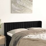  Uzglavlje s ušima crni 147x16x78/88 cm baršunasti Cijene