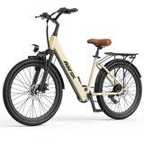  Električno mestno kolo Aairsk SU7, 24" za odrasle, 36V 250W 13AH, NFC odklepanje, rumeno, (5000007875) | Shoptok.si
