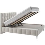 MID.YOU OBLAZINJENA POSTELJA 160 cm x 200 cm , tekstil, leseni material bež | Shoptok.si