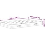  Madrac s oprugama bonnell srednji 120 x 200 cm | shoptok.hr