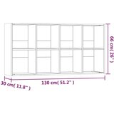 Ormarić za knjige Smeđi hrasta 66x30x130 cm konstruirano drvo | shoptok.hr