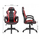 RED_FIGHTER Studentska gamerska stolica C6, crno crvena | shoptok.hr