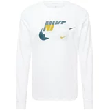 Nike Sportswear Majica 'CONNECT' gorčica / svetlo siva / petrol / bela
