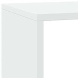 vidaXL Pregrada s knjižno omaro 3-nad. bela 137,5x29x103,5 cm inž. les | Shoptok.si