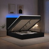  Krevet od pjene s madracem i LED-om Crna 180 x 200 cm Tkanina | shoptok.hr