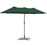  Vrtni suncobran Zelena 370 x 197 x 239 cm Poliester i aluminij | Eponuda.ba