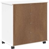  Mobilni ormar Bijelo 63 5 x 39 x 65 5 cm Čvrsto borovo drvo - Bijelo | shoptok.hr