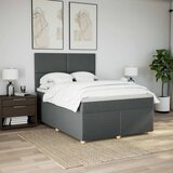  Okvir kreveta s oprugama i madrac svjetlosivi 160x200cm tkanina | shoptok.hr