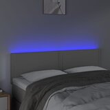  LED uzglavlje sivo 144 x 5 x 78/88 cm od umjetne kože | shoptok.hr