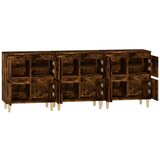  Komode 3 kom boja dimljenog hrasta 60x35x70cm konstruirano drvo | shoptok.hr
