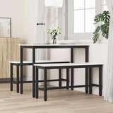  Klupa za blagovanje 2 pcs Bijelo 100 x 32 5 x 49 cm | shoptok.hr
