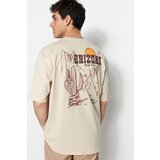 Trendyol T-Shirt - Beige - Oversize | shoptok.hr