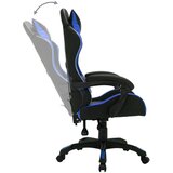  Igraća stolica s RGB LED svjetlima plavo-crna od umjetne kože | Eponuda.com