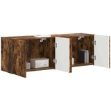 TV stenska omara 2 pcs Dimljeni oreh 59,5 x 31 x 40 cm, (5000092262) | Shoptok.si