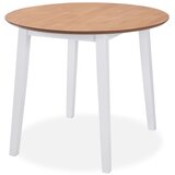  3-dijelni blagovaonski set od MDF-a i drva kaučukovca bijeli | Eponuda.com