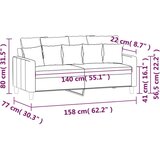  Dvosjed tamnozeleni 140 cm baršunasti | shoptok.hr