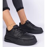 Gemre Black women's sneakers with thick soles Rossio | shoptok.hr