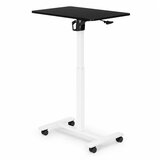  Mobilni stol 70x48 cm Stol za prijenosno računalo Podesiva visina 71,5-112 cm Crni vrh ModernHome | shoptok.hr