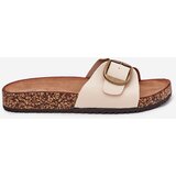 Boto Women's sandals on cork platform with buckle beige Vianara | Shoptok.si