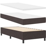 Box spring krevet Tamno smeđa 90 x 190 cm tkanina | shoptok.hr