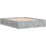  Okvir kreveta s ladicama siva boja betona 150 x 200 cm drveni | shoptok.hr