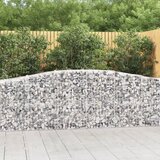  Obokane gabion košare 10 kosov 400x50x80/100 cm cinkano železo Cene