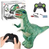 Lean_Toys Velik napihljiv RC dinozaver na daljinsko vodenje, zelen 130 x 190 cm | Shoptok.si