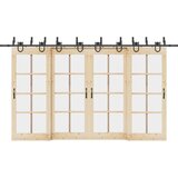 vidaXL Komplet opreme za drsna vrata 200 cm jeklo črne barve | Shoptok.si