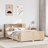 vidaXL Posteljni okvir brez vzmetnice 140x190 cm trdna borovina | Shoptok.si