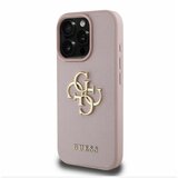 Guess PU Grained 4G Metal Logo Zadní Kryt pro iPhone 16 Pro Pink Ovitek za telefon Vijolična | Shoptok.si