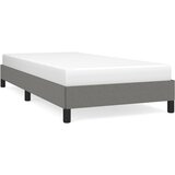 Maison Chic Posteljni okvir - Enojna postelja - Postelja za odrasle brez vzmetnice temno siv 90x190 cm blago-J7909, (21762319) Cene