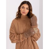 Wool Fashion Italia Gloves-AT-RK-231405.08X-dark beige | Shoptok.si